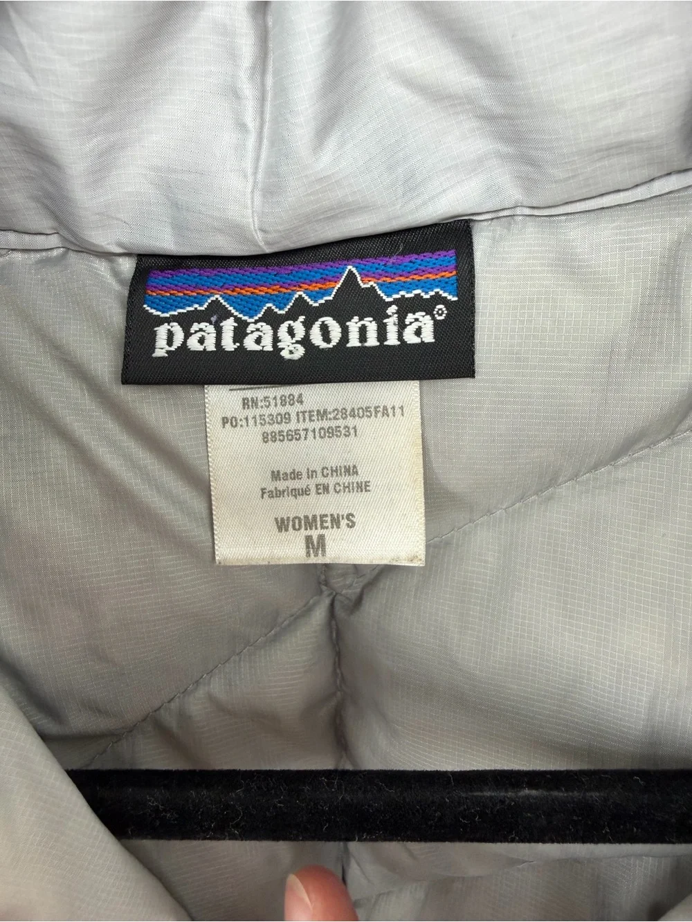 Patagonia Dark Gray 3-in-1 Hooded Trench Coat with Light Gray Removable Liner